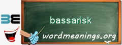 WordMeaning blackboard for bassarisk